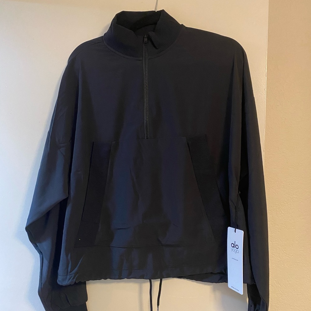 Alo City Girl Track Pullover NEW WITH TAGS